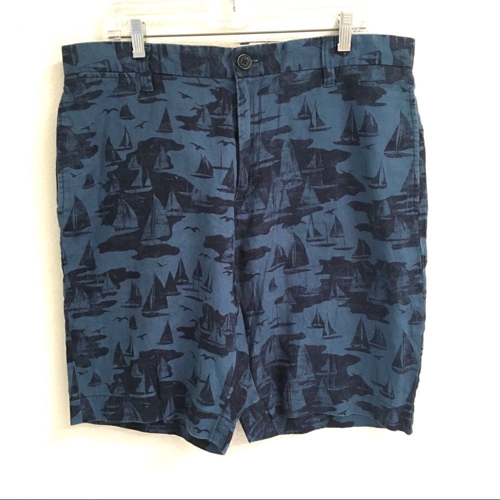 Tommy Hilfiger linen sailboat print shorts 36